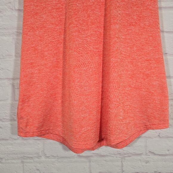M Womens Orange Racerback Workout Muscle Tank Top Size S Yoga Mesh Running Flowy - Picture 3 of 9